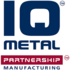 IQ Metal logo med payoff. Partnership Manufacturing